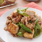 甘長唐辛子と厚揚げのピリ辛炒め