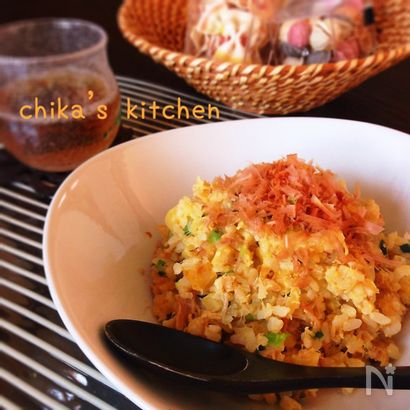 味付け不要♪なめたけとツナのコク旨パリポリチャーハン♡
