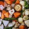 白だしで彩り豊か♪鶏手羽元と野菜の簡単煮の工程1