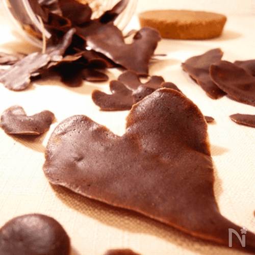 127kcal バレンタインに ハートのチョコチュイル レシピサイトnadia