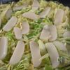 【ボリューム満点♡】余ったお餅で！餅キャベツ焼きの工程2