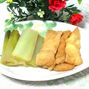 tennisloveの作ってみた!投稿(だし染み最高♡ふっくら油揚げとトロっと長ネギの煮物)