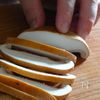 椎茸とネギの春巻きピザの下準備