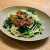Nao★彡の作ってみた!投稿(【鶏皮とほうれん草のうま塩パスタ】節約/旨味凝縮)