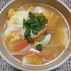 よっこの作ってみた!投稿(崩し豆腐のとろみカニ玉スープ)