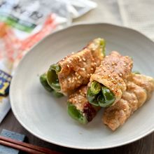 甘辛ジューシー！肉巻きチーズピーマン