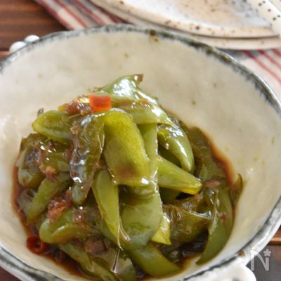 ピーマンのピリ辛くたくた煮【作り置き】