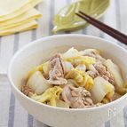 白菜と豚のこっくり梅味噌蒸し