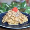 明太子ときのこの豆乳クリームパスタの工程4
