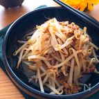 簡単・節約・めちゃ旨♡もやしとひき肉のカレー炒め