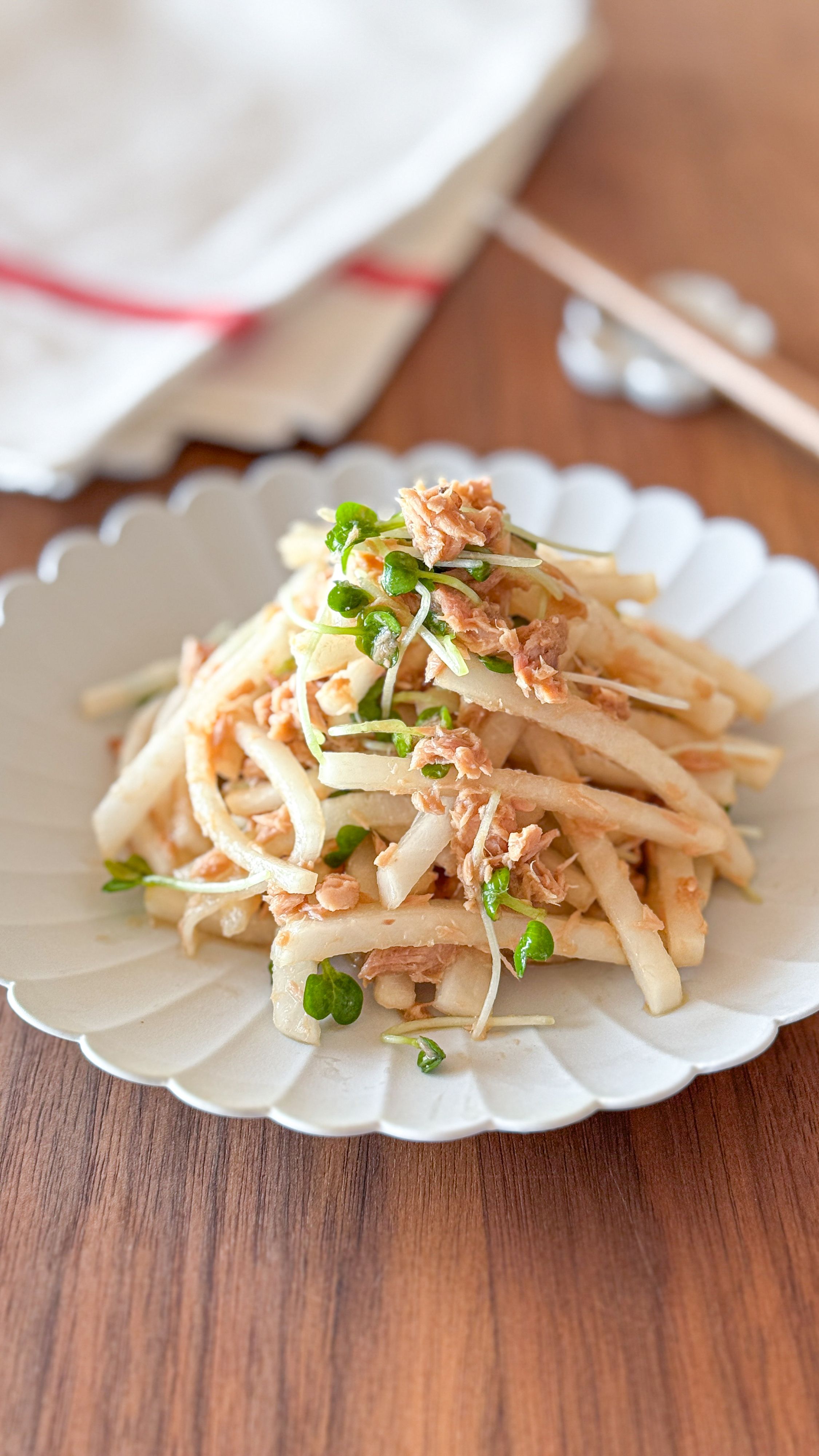 ツナサラダ 5分でできる！【シャキシャキ大根ツナサラダ】 | レシピサイトNadia