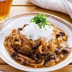 レンジで簡単♪ 和風きのこハンバーグ