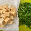 【絹揚げのキムチ旨だし炒め】5分未満でヘルシー激旨おかず♪の下準備