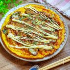 だしジュワ~なすエッグのオープンオムレツ