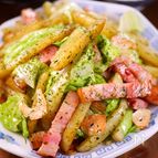 行列の定食屋さんの🍚のり塩じゃがバター野菜炒め定食🤩