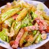 行列の定食屋さんの🍚のり塩じゃがバター野菜炒め定食🤩