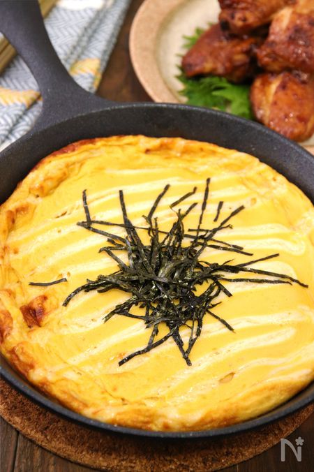 もう一品に便利♪卵と豆腐のふわふわ焼き【たんぱく質摂取】