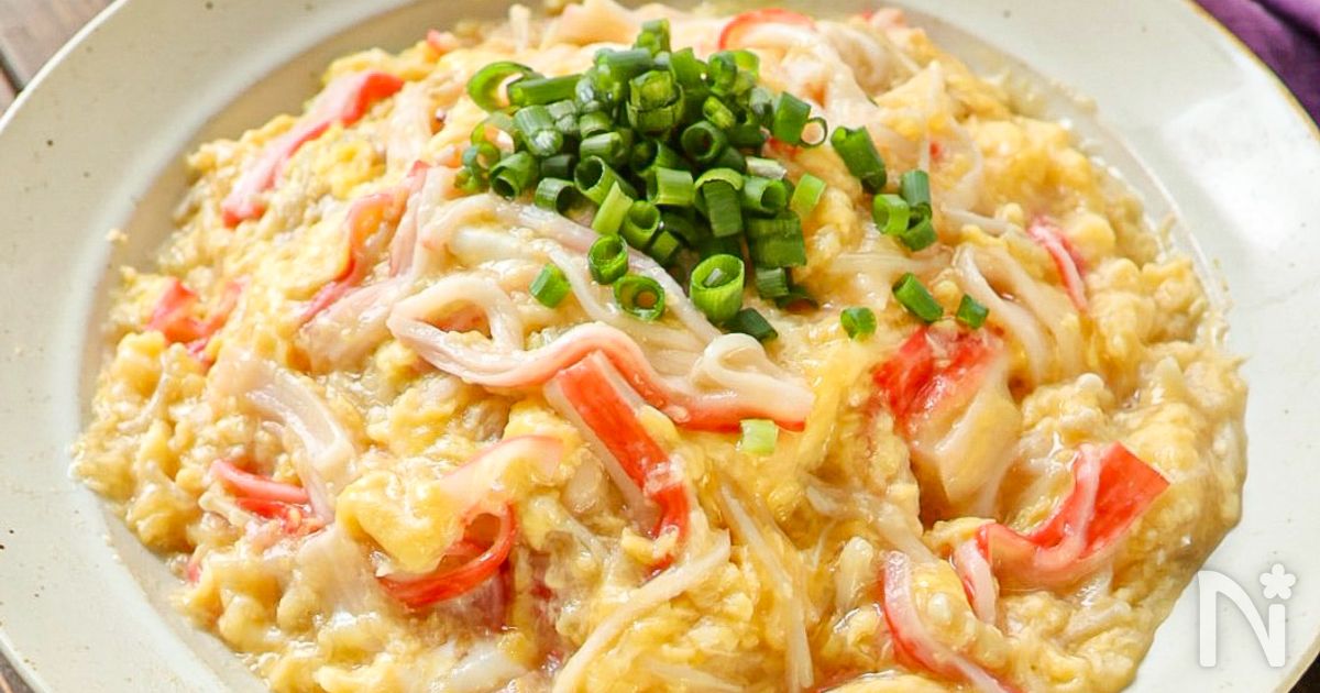 【めちゃラク♡ふわとろ旨塩天津飯】包丁もまな板不要で簡単！