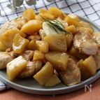 【10分で完成💛】ささみとじゃがいもの甘辛バター照り焼き