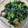 あき♡の作ってみた!投稿(ほうれん草の海苔ナムル【#作り置き #お弁当 #やみつき】)