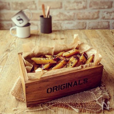 調味料はめんつゆだけ!!ノンフライ大学いも