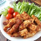 つまんで食べれる♪鶏むね肉のスパイシースティックチキン