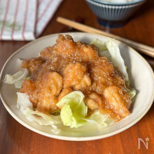 ワンパン10分！お箸が止まらん「揚げへん油淋鶏」