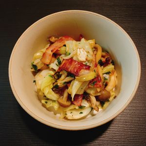 りんの作ってみた!投稿(残り野菜活用で激うま！【和風ペペロンチーノ風】)