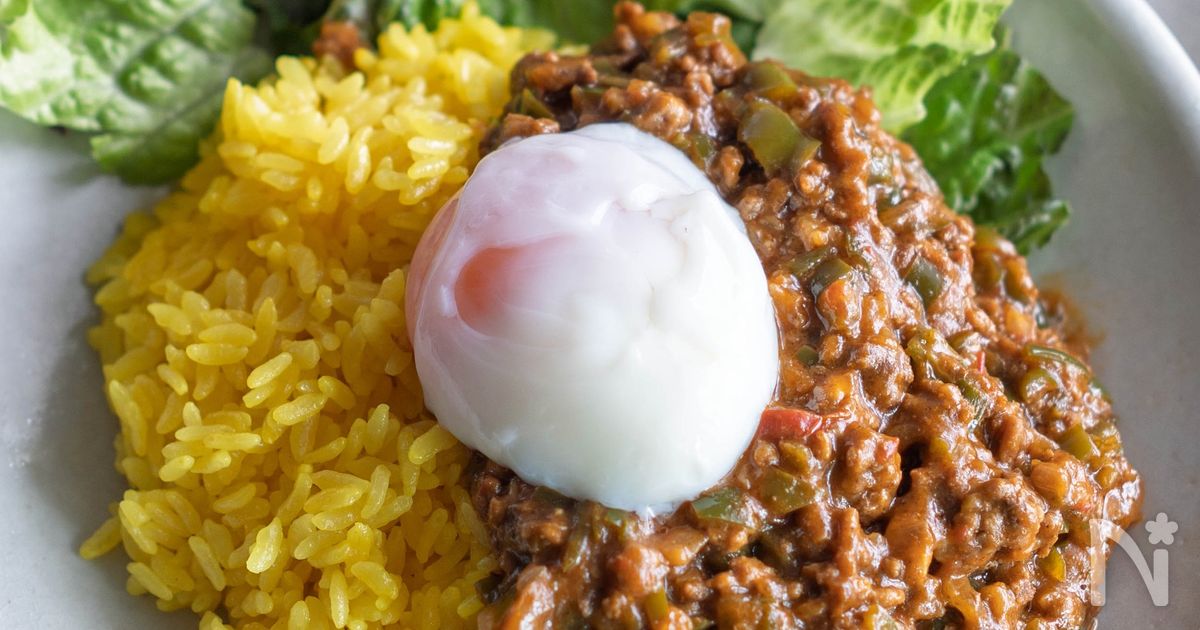 【ピーマンのキーマカレー】ピーマン8個をぺろり♪