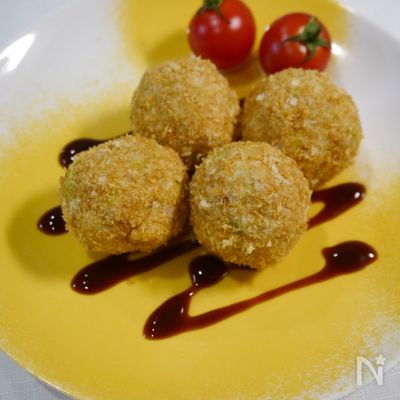 揚げない！コロッケ　サバキャベツ
