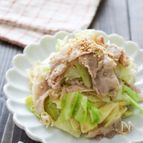 レンジで簡単5分♪豚肉とキャベツの蒸しサラダ！温でも冷でも