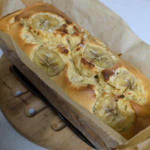 あやきょの作ってみた!投稿(バターオイルなししっとり軽い米粉で作るバナナパウンドケーキ)