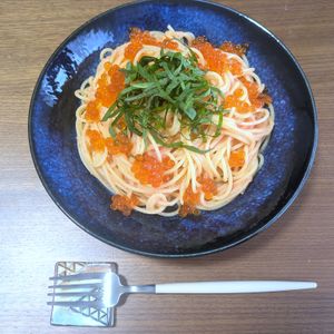 もっちの作ってみた!投稿(何度も作りたい【明太子パスタ】茹でて和えるだけなのに絶品!)