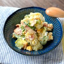 【ポテトサラダ】居酒屋風ベーコンたまご