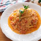 お手軽ヘルシー・本格的♡めちゃ旨トマト豆乳パスタ