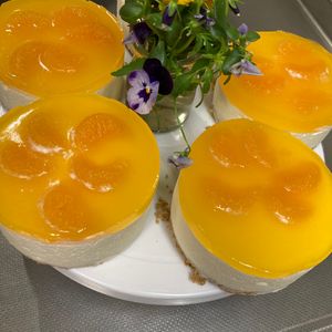 そら・ゆずの作ってみた!投稿(簡単すぎる！オレンジムースケーキ【卵白なし・火を使わない】)