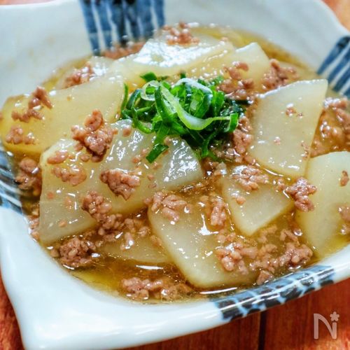 レンチン2分で大根柔らか〜!とろとろ♡大根のそぼろ中華煮