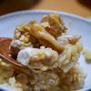 夫婦二人で食べる親子丼煮大盛り（親子丼でいただきます）の工程5