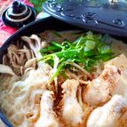 体が温まる＊鶏手羽元と厚揚げ、もやしの豆乳タンタン鍋