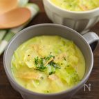 野菜たっぷり♡ハムとキャベツのカレーミルクスープ