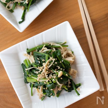ほうれん草とえのきのやみつきナムル 簡単 お弁当 By Tomoko レシピサイト Nadia ナディア プロの料理家のおいしいレシピ