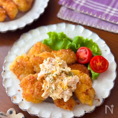【大葉柚子胡椒タルタルがけ◎タラフライ】