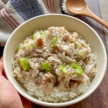 夫が大絶賛ネギ塩レモン豚丼