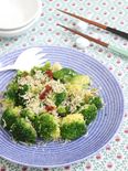 ブロッコリーとしらすのドライトマト炒め