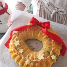 【冷凍パイシートで作る】ポテトサラダのリースパイ