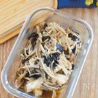 レンジで簡単副菜♪きのこ海苔ポン和え