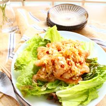 ささみからあげ　香味ねぎソース