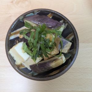 ゆいの作ってみた!投稿(レンジで簡単とろ旨！【なすと厚揚げ豆腐のさっぱり生姜だれ】)