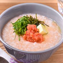 だし香る明太バター粥｜白だしで簡単♪15分で完成