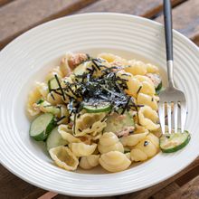 【混ぜるだけ簡単10分】やみつき!きゅうりとツナの冷製パスタ